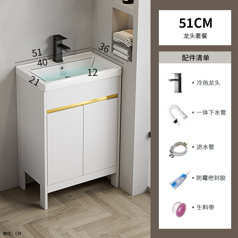 51 gabinete de cerámica + grifos