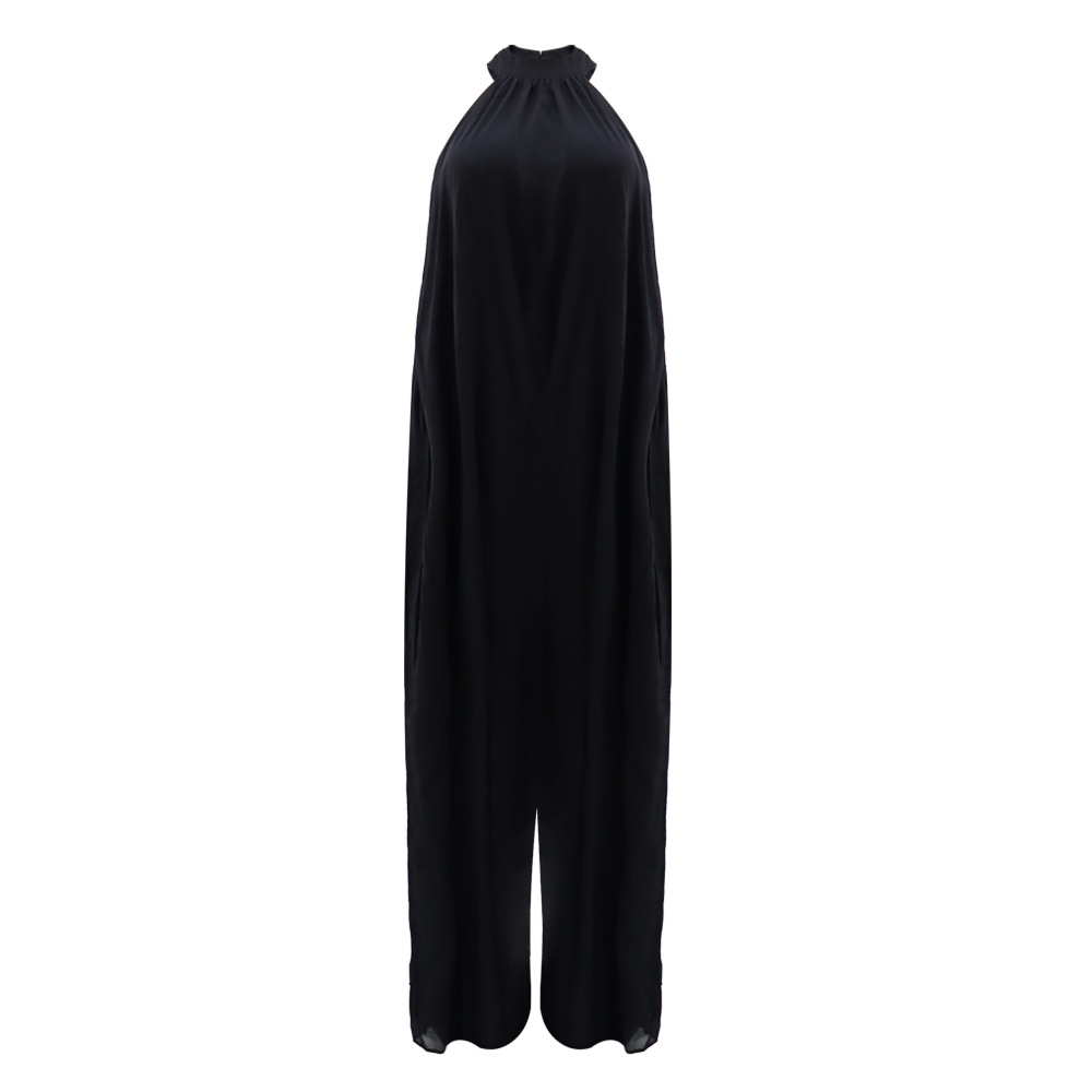 350g Weight Full Length Pants Length Polyester, Chiffon Fabric Type Mid Waist Waist Line Jumpsuits Pants Type Inelastic Elasticity Holiday, Family Gathering, Tea Party Occasion Loose Fit Type Solid Color Pattern Summer, Spring Season Women's Gender Simple Style, Classic Style Style Women's Holiday Family Gathering Tea Party Simple Style Classic Style Solid Color Full Length Jumpsuits 31