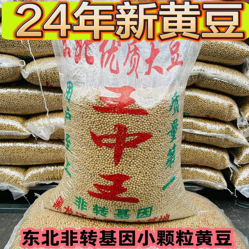 50斤东北黑龙江小黄豆豆浆食品豆50斤批发|undefined