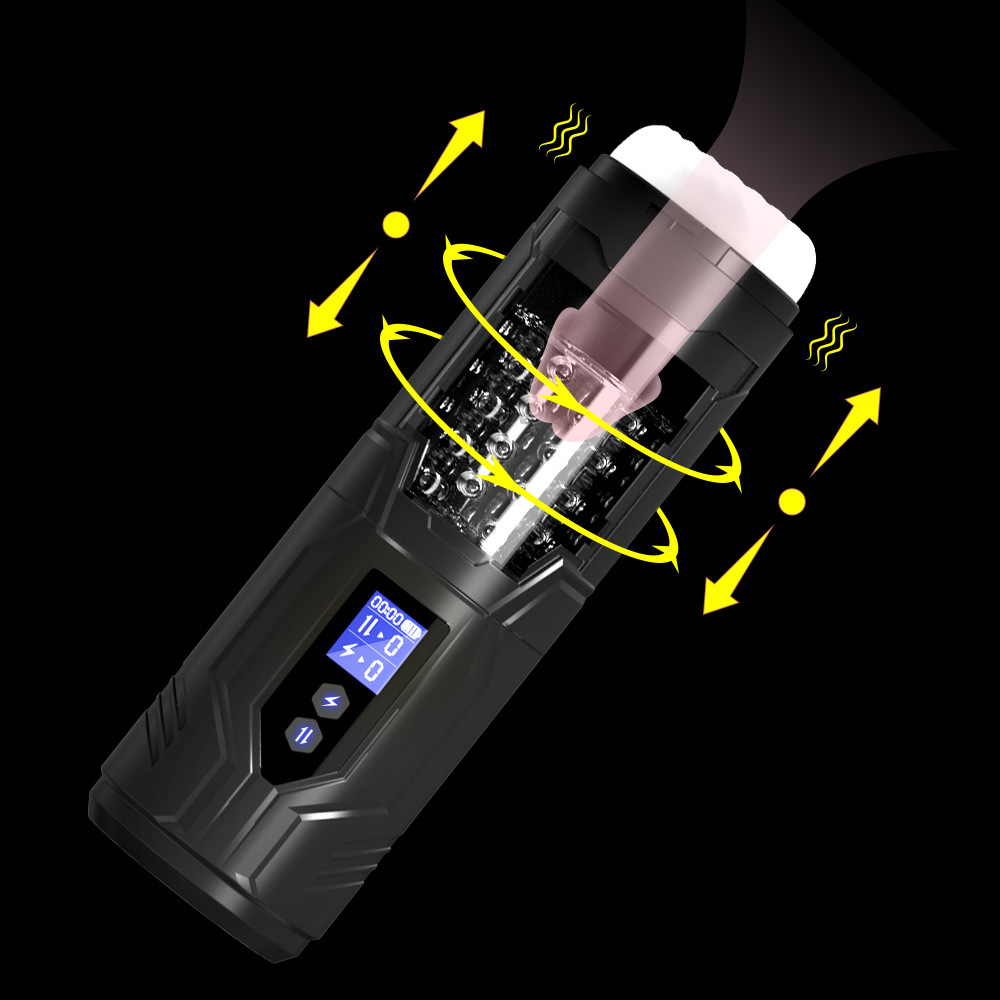 Telescopic rotating men's airplane