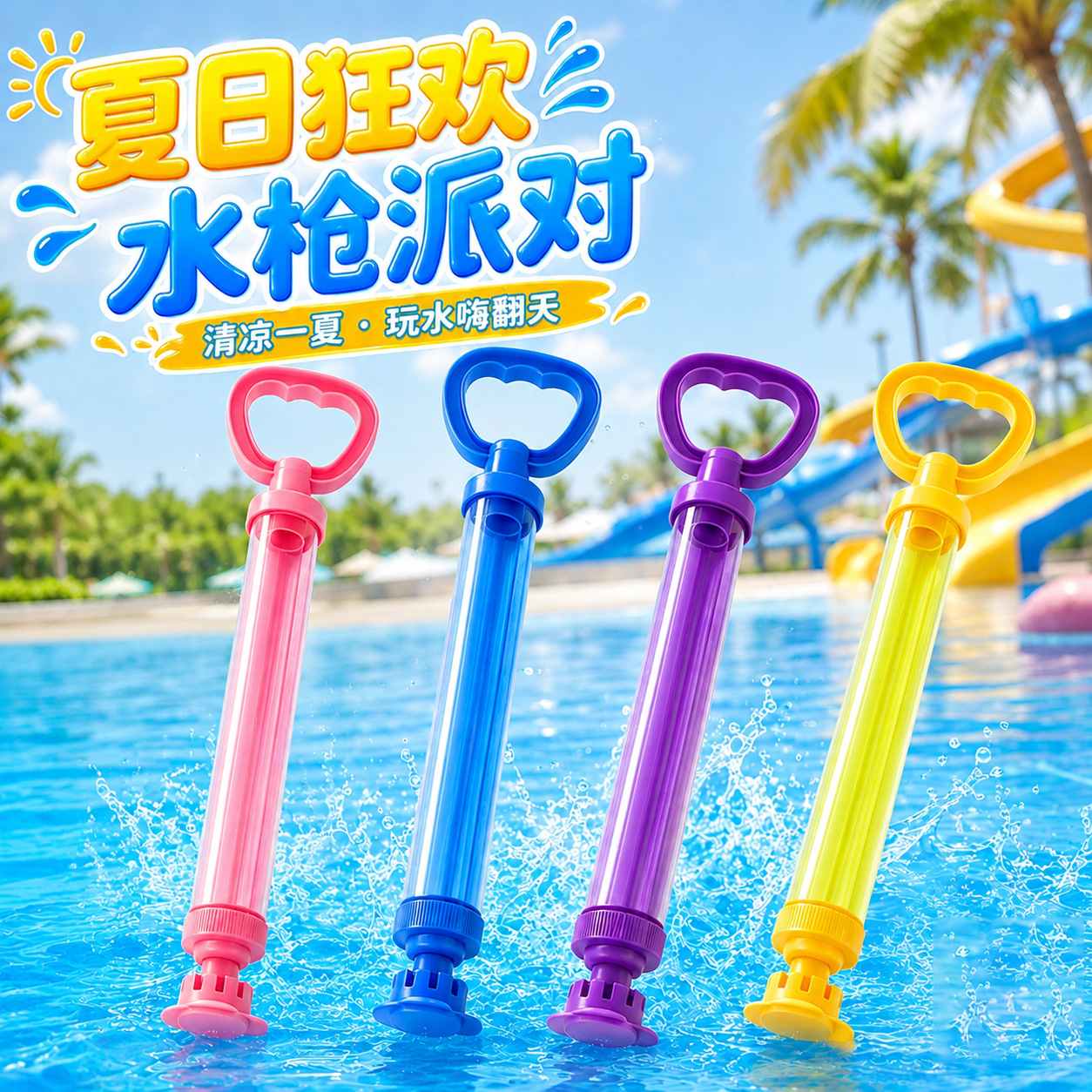 Children's Water Cannon Toy, Water Gun, Pull-Type Large Water Gun, Water Play Equipment for Boys and Girls, Water Pumping Gadget