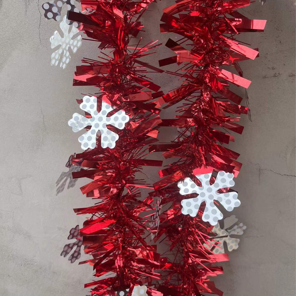 Navidad rayas de colores encriptación de lana engrosada rayas de colores decoración de vacaciones burbuja seda copo de nieve Navidad lana rayas