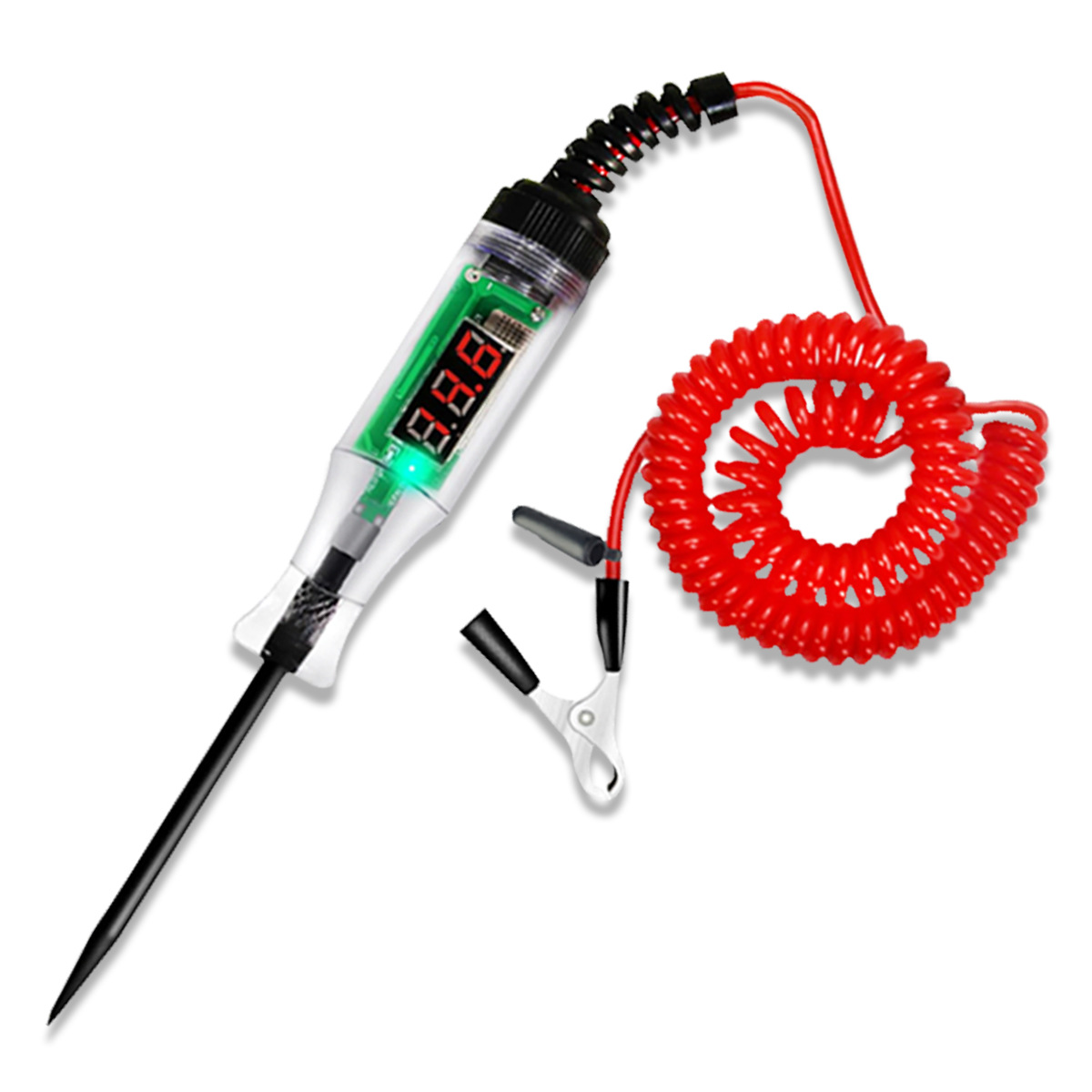 Suministro transfronterizo de lápices de prueba automotrices para mantenimiento de automóviles, lápices de prueba eléctricos, lápices de prueba de inducción, lápices de prueba de batería con resorte para vehículos.