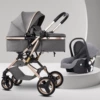 Gentleman Gray [Pram + Basket Type Car Seat]