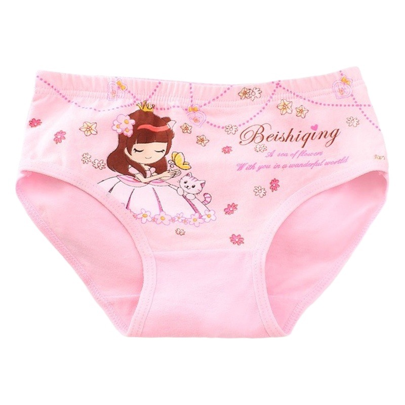 Ropa interior para niños, niñas, niños de mediana edad, lanzadera de algodón, calzoncillos de algodón, calzoncillos bóxer para niñas al por mayor