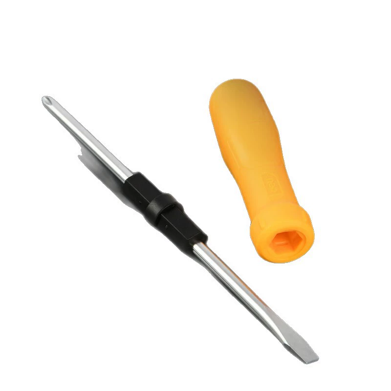 Deli Deli DL626002 двухцелевой отвёртка 6/PH2x75мм хром ванадий сталь (желтая) (ручка)