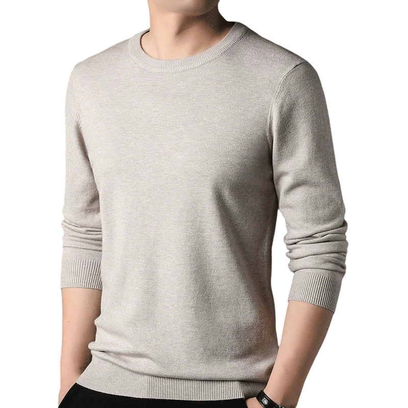 Китерованный(описано как Knitted solid demi-season trend body-friendly sweater for leisure)