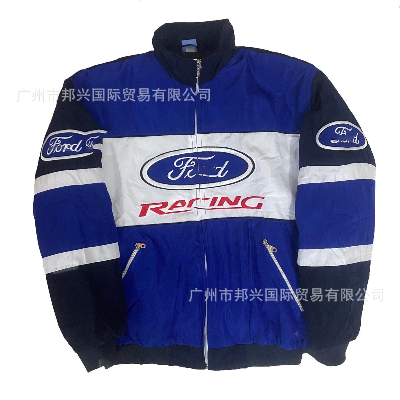 Blue and white Fu T (embroidery and cotton)