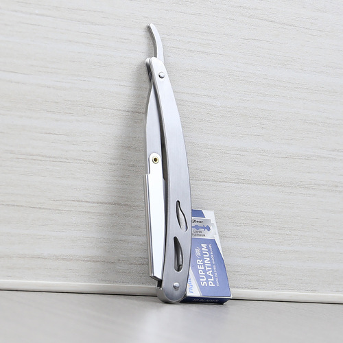Manual razor stainless steel razor holder vintage men's shaving razor holder razor barber tool