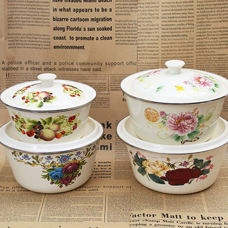 Hygienic old-fashioned enamel, tape stainless steel, increased thickness