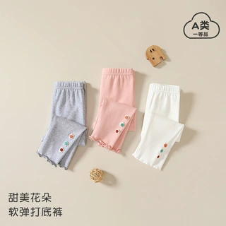 女童打底裤秋季女童休闲裤新款123岁女宝宝外穿裤子洋气儿童长裤