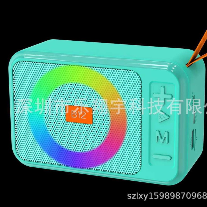 B12 新ホット販売プライベートモデルワイヤレス Bluetooth スピーカーポータブル雰囲気ライトミニ Bluetooth スピーカーギフトオーディオ|undefined