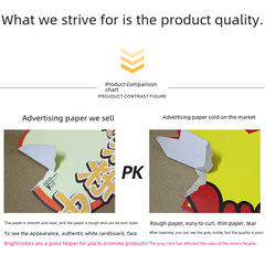 Large POP advertising paper explosion sticker fruit store promotion price tag sign price tag display sign booth display