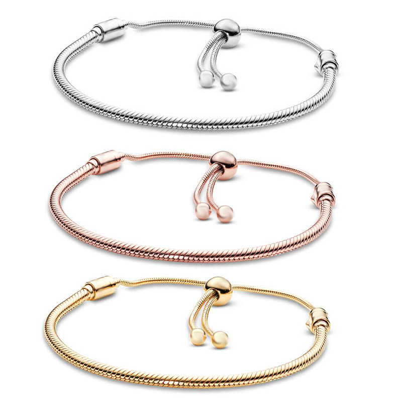 Direct selling European charm street jewelry snake bone bracelet adjustable men's and women's bracelets Korean basic bracelet wholesale Direct selling European charm street jewelry snake bone bracelet adjustable men's and women's bracelets Korean basic bracelet wholesale