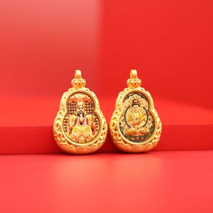 New Product Recommendation Thangka Necklace Cut Out Flame Buddha Pastoral Style Buddha Necklace Pure Jewelry Exaggerated Factory Wholesale for Men and Women