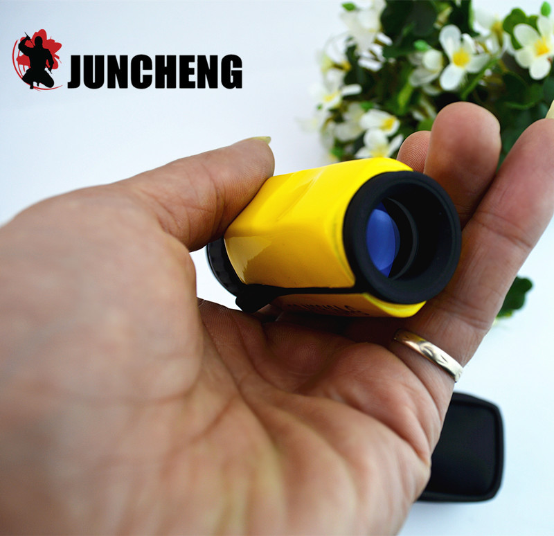 小巧6*16倍迷你蓝膜测距单筒望远镜袖珍高清蓝膜光学带坐标刻度尺