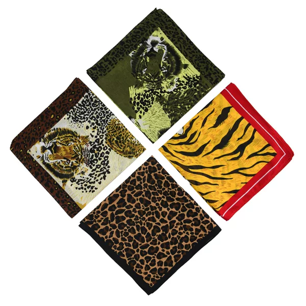 Factory wholesale cross-border European and American leopard print cotton headscarf outdoor riding dress face scarf multifunctional hip hop square scarf