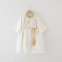 兒童漢服男童長衫春秋款超仙唐裝飄逸唐朝明制飛魚服小男孩演出服