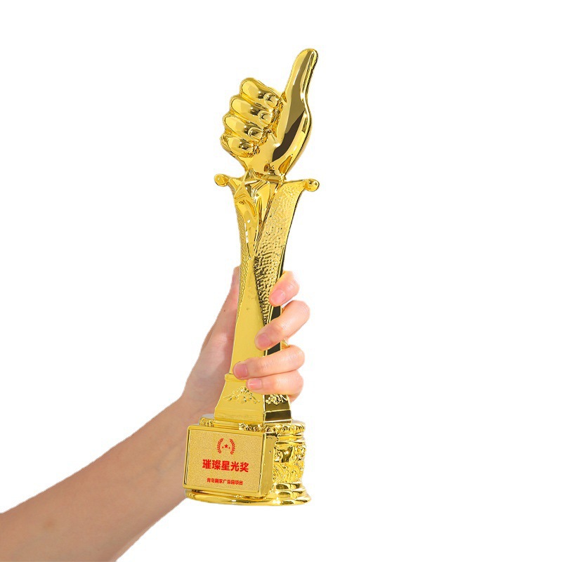 Nueva resina de galvanoplastia trofeo resina integrada trofeo creativo música canto entrenamiento institución danza competencia trofeo