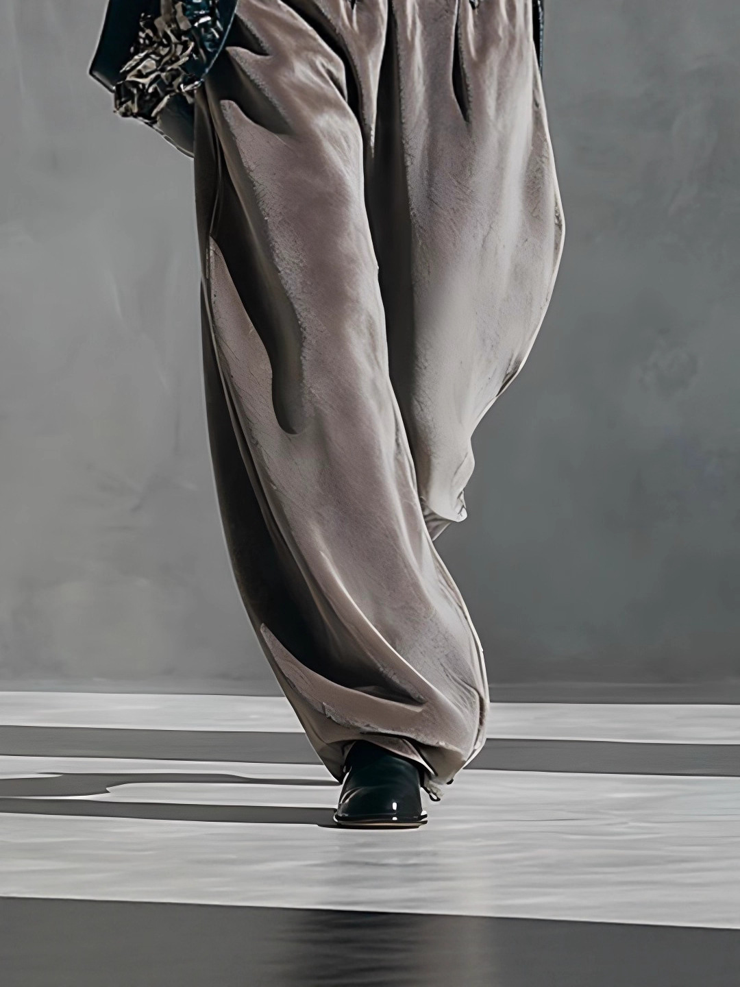 Autumn/Winter Women's Casual Sportswear Set Korean Long Sleeved Solid Color High Neck Zipper Wide Leg Pants_ecoleips.com