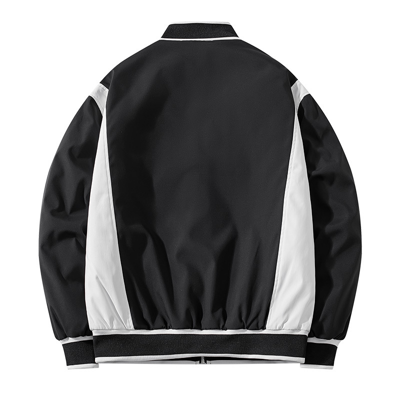 Algodón grueso de moda chaqueta de cuello alto versátil letras americanas chaqueta de manga larga chaqueta chaqueta de invierno
