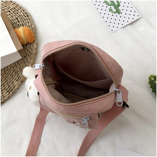 Ins Canvas Small Bag for Women  New Trendy Korean Version Versatile Crossbody Bag Student Shoulder Bag for Girls Small Clutch Bag