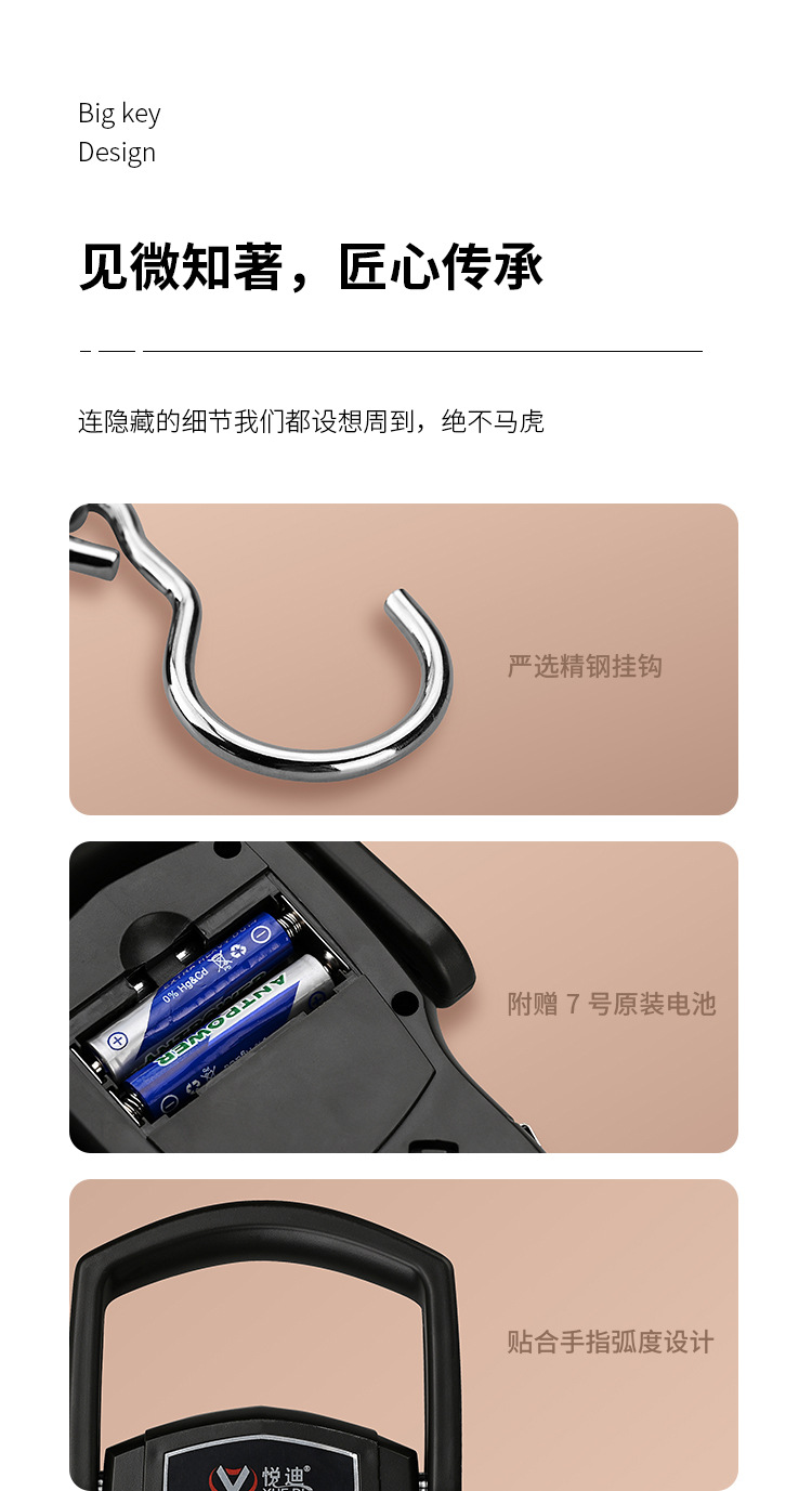 Präzisions-tragbare digitale Handtaschenwaage, Kurier-Hängewaage, kleine tragbare Handtaschenwaage für Lebensmittel-Einkäufe, Handtaschen-Angelwaage, Gepäck