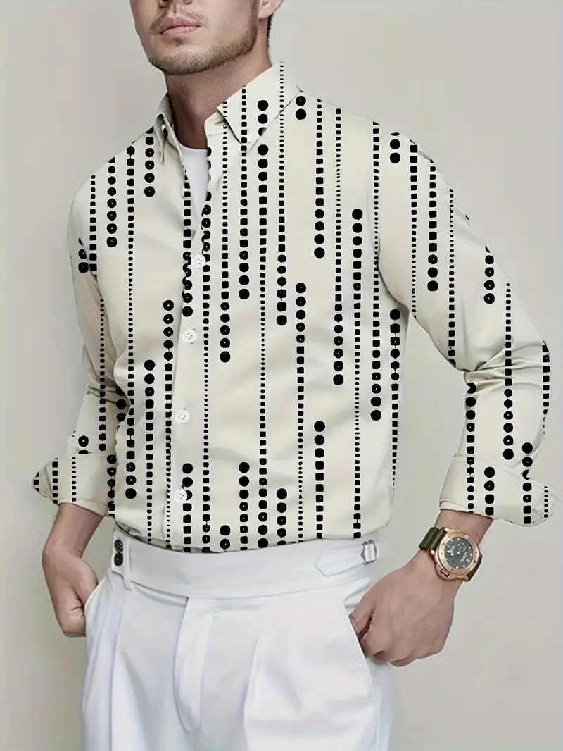 Productos europeos American Cross-border 2025 nueva tendencia de la moda casual todo fósforo cool guapo camisa de manga larga MB12