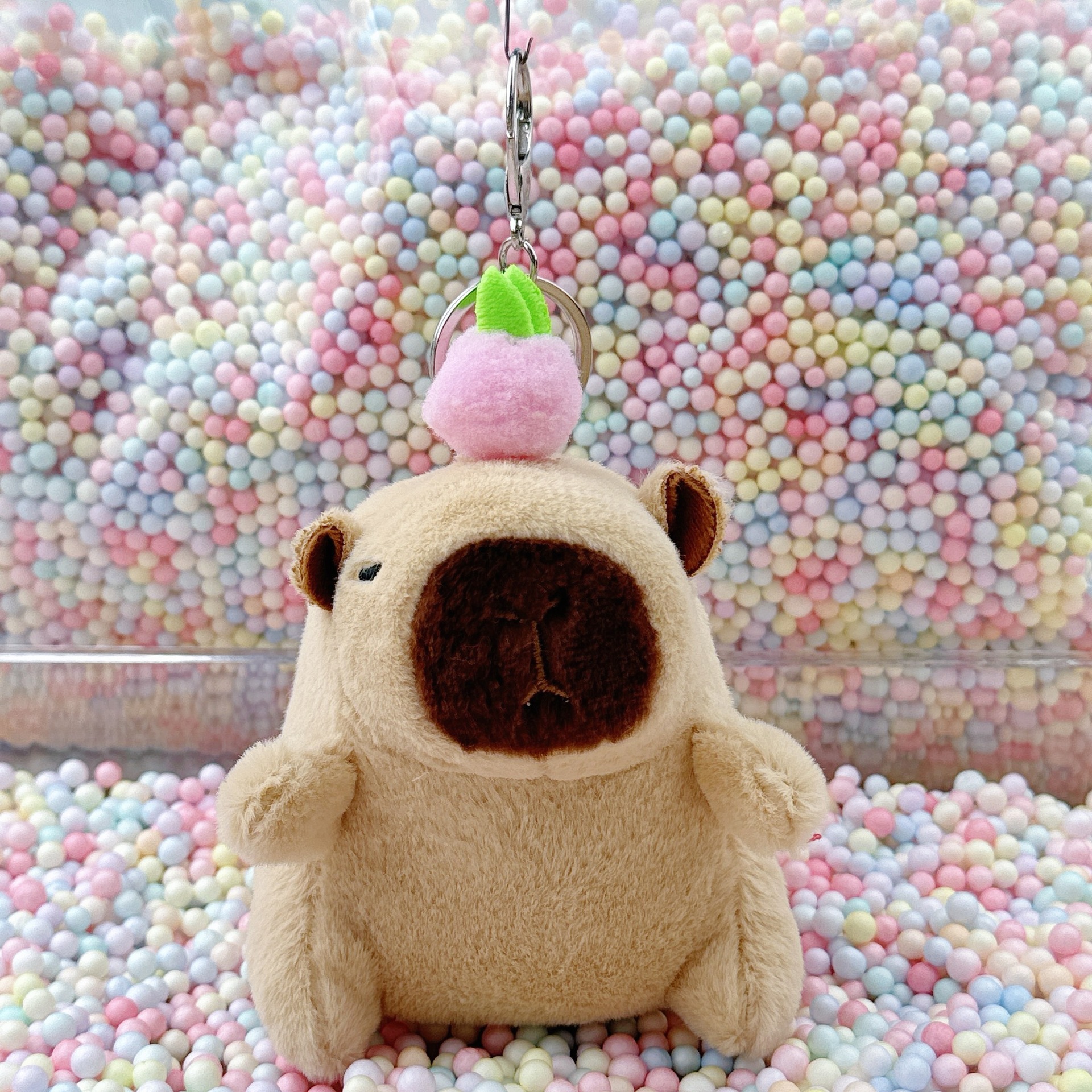 라이트 브라운 피치 카피발라 + 실버 버클