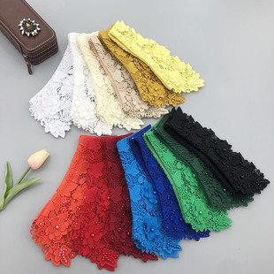 Multi-Color water soluble with flower fake collar handmade beaded exquisite trendy large quantity in stock foreign orders hot selling style