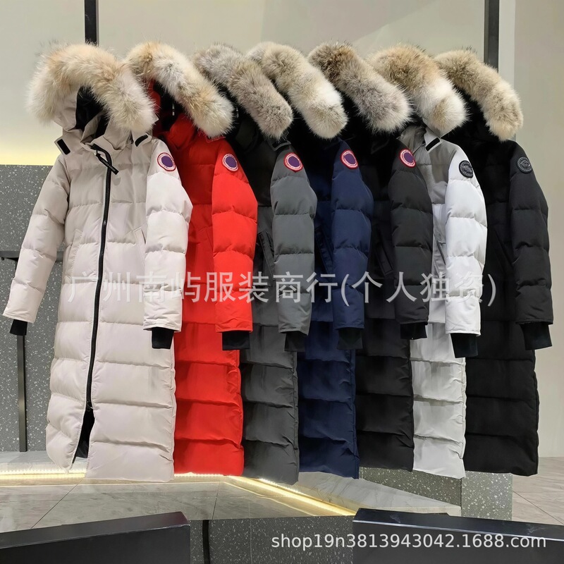 Cross-Border In-Stock 22 Styles of Canada's Same Model Women's down Jackets with Fur Collar, Thickened Extra-Long Hooded Parka Cross-Border In-Stock 22 Styles of Canada's Same Model Women's down Jackets with Fur Collar, Thickened Extra-Long Hooded Parka