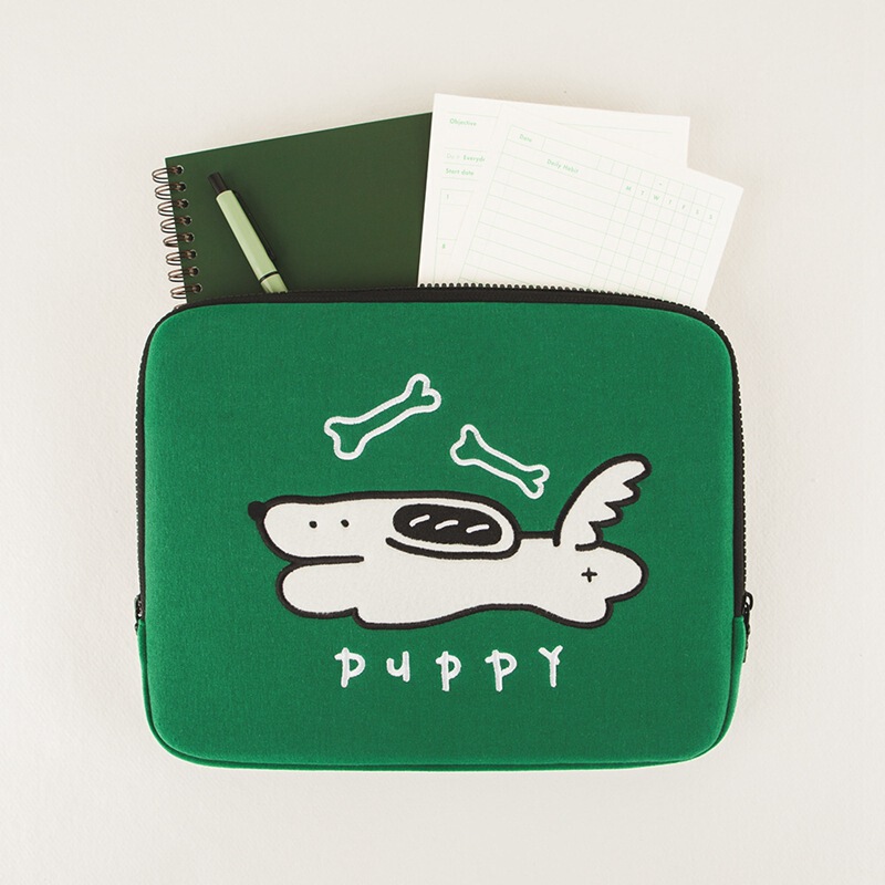 Cross-border South Korea Papi puppy ipad11 storage bag cute laptop liner bag Huawei 13/14/15