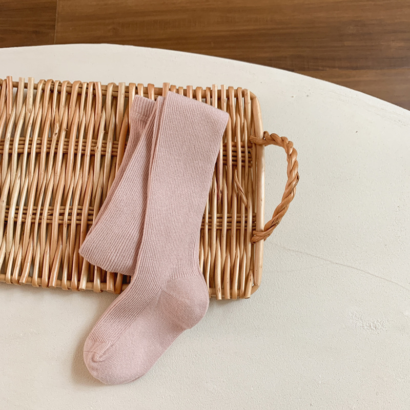 2024 primavera y otoño nuevas polainas para niñas bebé a pantimedias para niños transpirables medias de una pieza coreanas