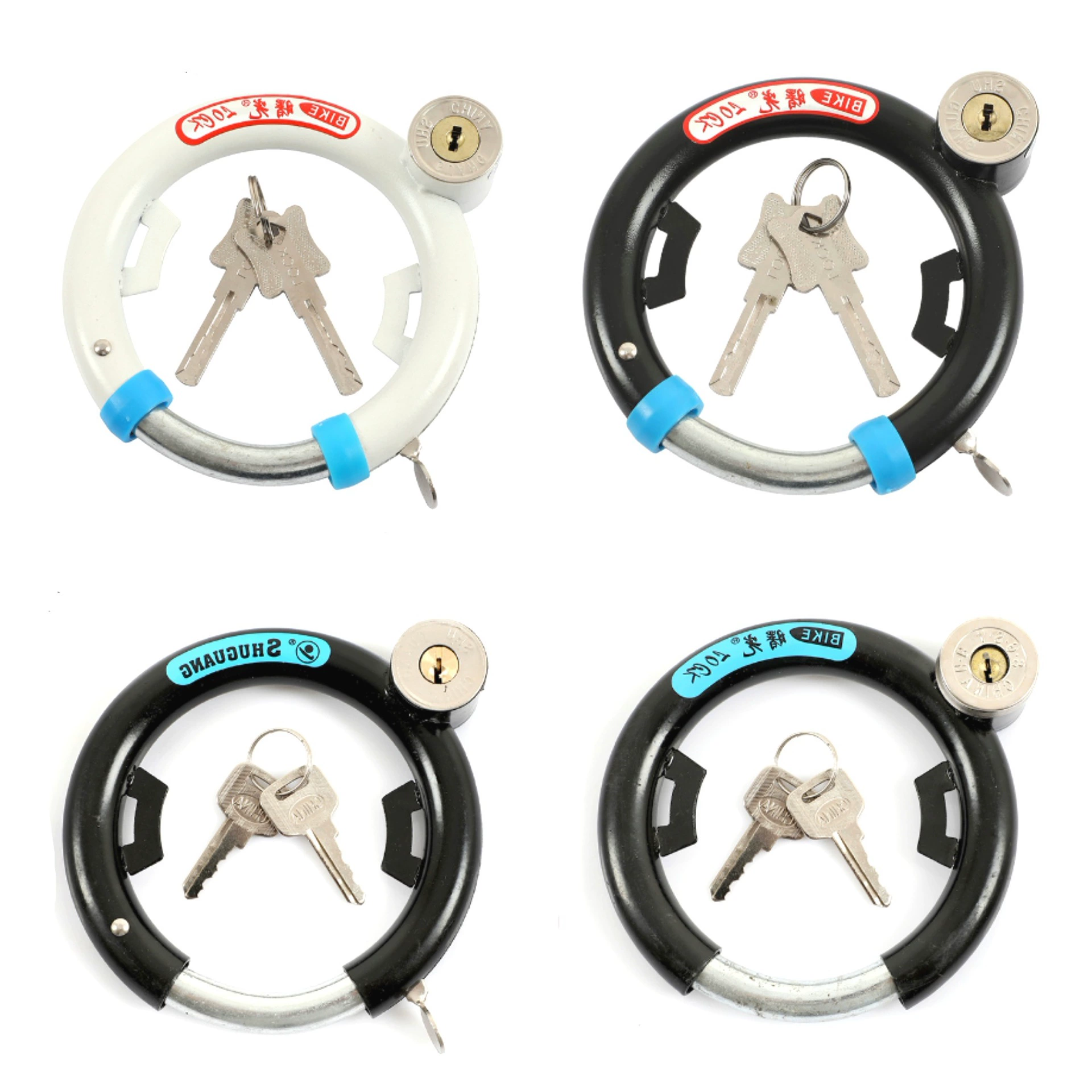 Велосипед Фиксированный замок Автозамок Противоугонные замки Старомодный круговой замок Велосипедный замок Стальной замок подковы Крабовый замок пружинный замок