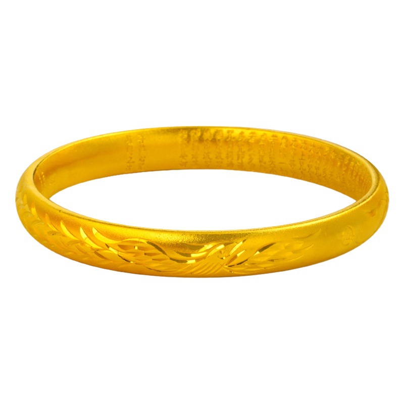 Vietnam arena oro moda dragón y fénix Chengxiang chapado en oro pulsera hembra latón chapado 24k pulsera de oro real suministro al por mayor