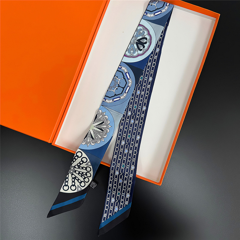 Bufanda de seda, tira larga, punta de lazo de alta calidad, cinturón de cinta para el cabello, cinturón de cinta, bufanda, corbata, bolsa de toalla de seda, cinturón de envoltura