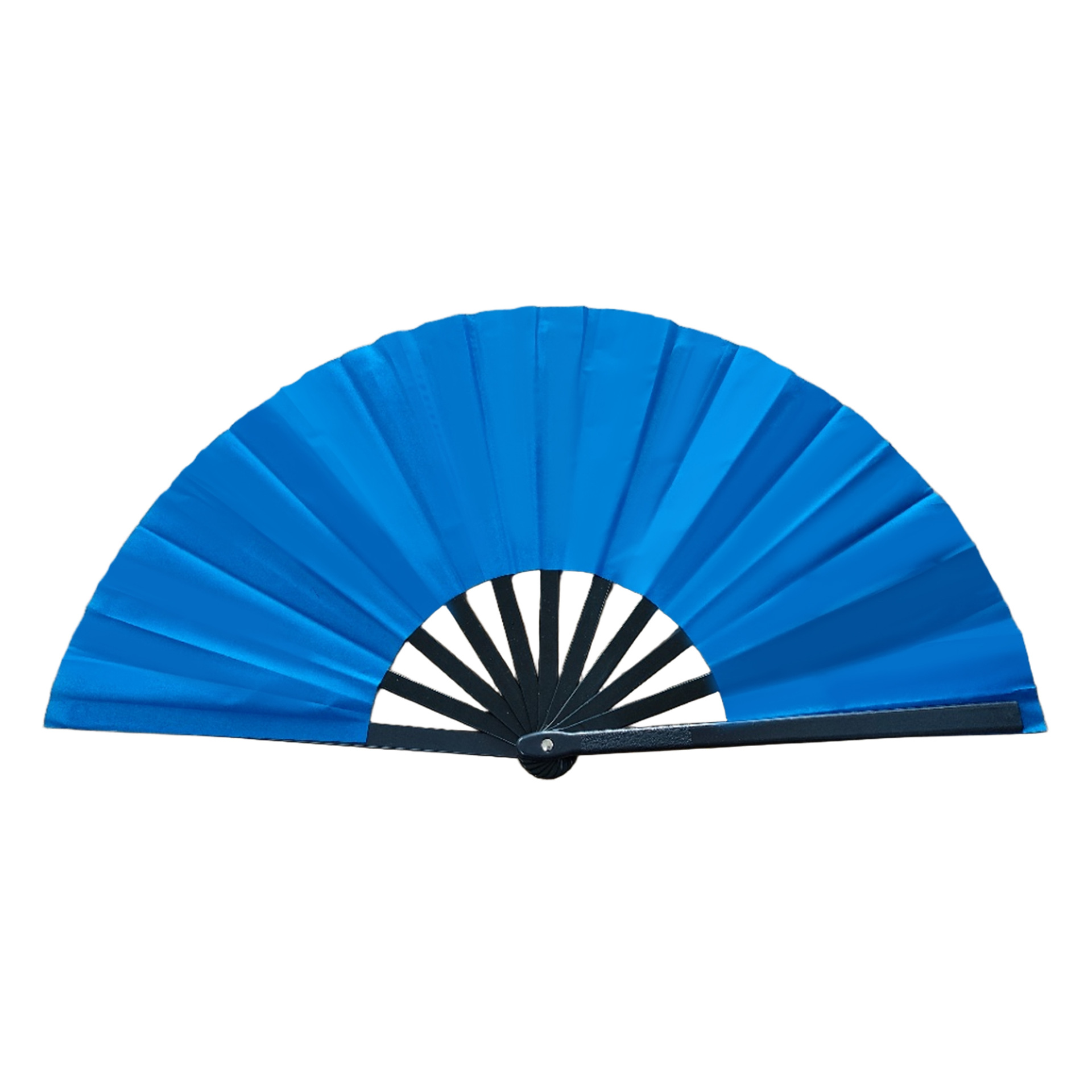 Abanico Plegable de Kung Fu de 33 cm de Plástico para Danza y Artes Marciales