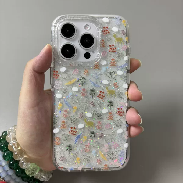 Transparent Frame Glitter-Transparent-MHSSZ724