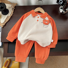 宝宝套装春秋儿童过年两件套男童冬季新年衣服女童新款童装2025新