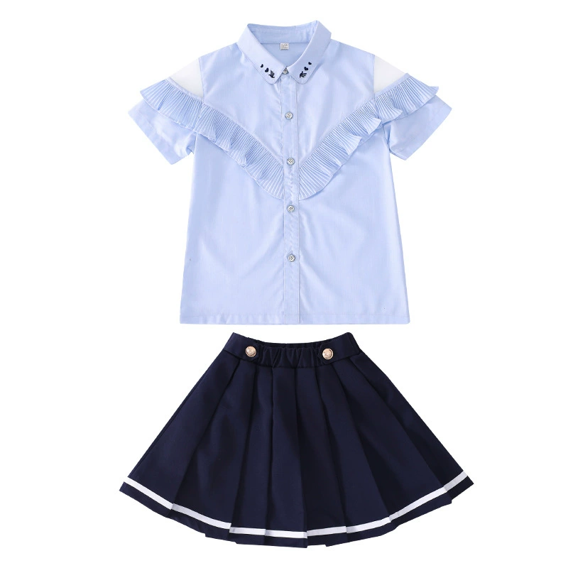 Summer clothing for kindergarten, children's uniform, set with hood