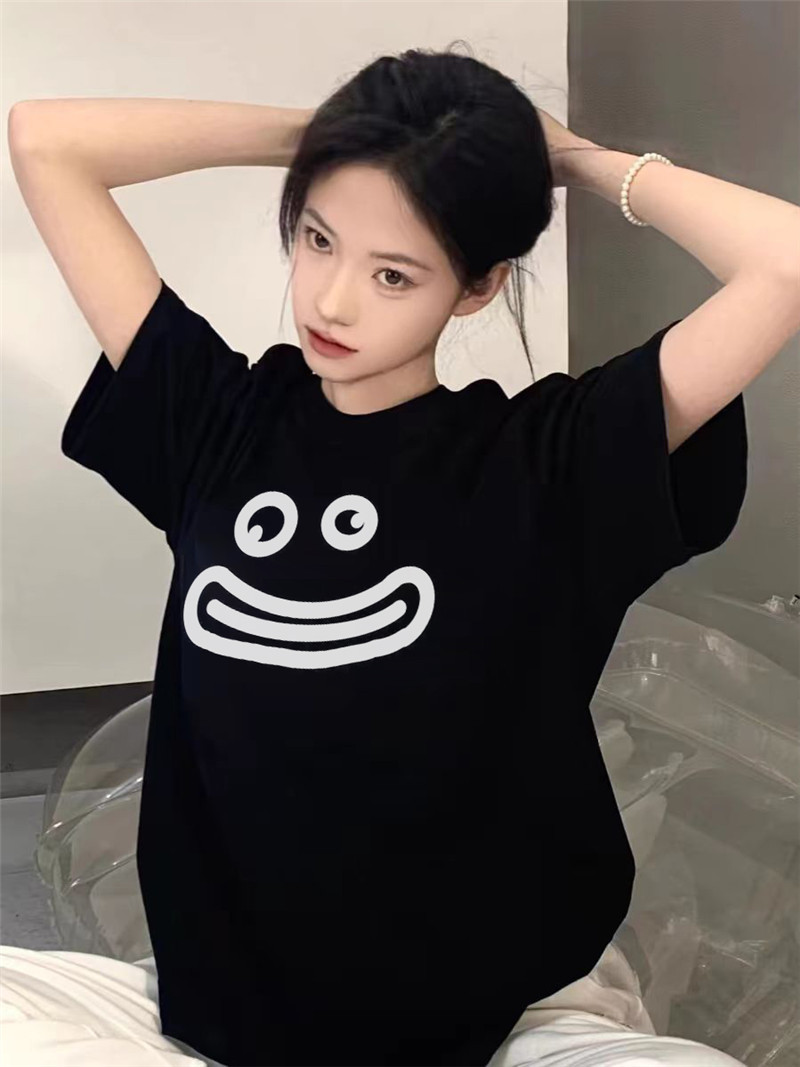 太ったMM純綿半袖tシャツ女性2025新型夏デザイン感小衆アメリカ式高街ゆるい半袖上着