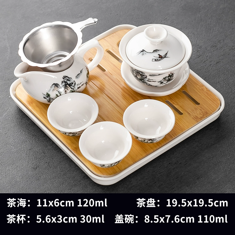 Tea set, ceramic tea cup, simple and elegant design