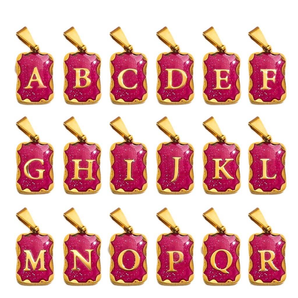 Acero inoxidable no decolor púrpura pequeño colgante collar damas de nicho universal diseño DIY accesorios de joyería colgar