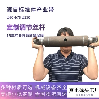 定制拉伸调节升降丝杆模版支撑正反牙左右旋承载力强梯型丝杆