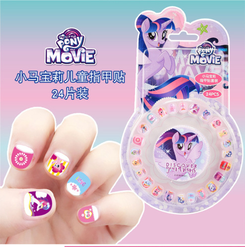 Disney Children's Nail Stickers Frozen Little Girl Disc Cartoon Nail Art Stickers Elsa Wholesale Giveaways