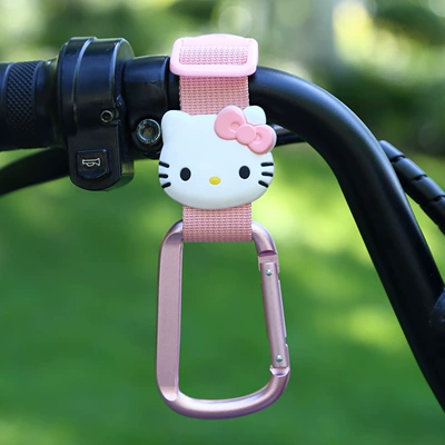 Other Electric Vehicle Accessories | Cute Cartoon High-Value Stroller - pink-ribbon-pink-buckle-hello-kitty-short-style