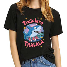 Women Men Meme Short Sleeve Print Tshirt Tralalero Tralala T