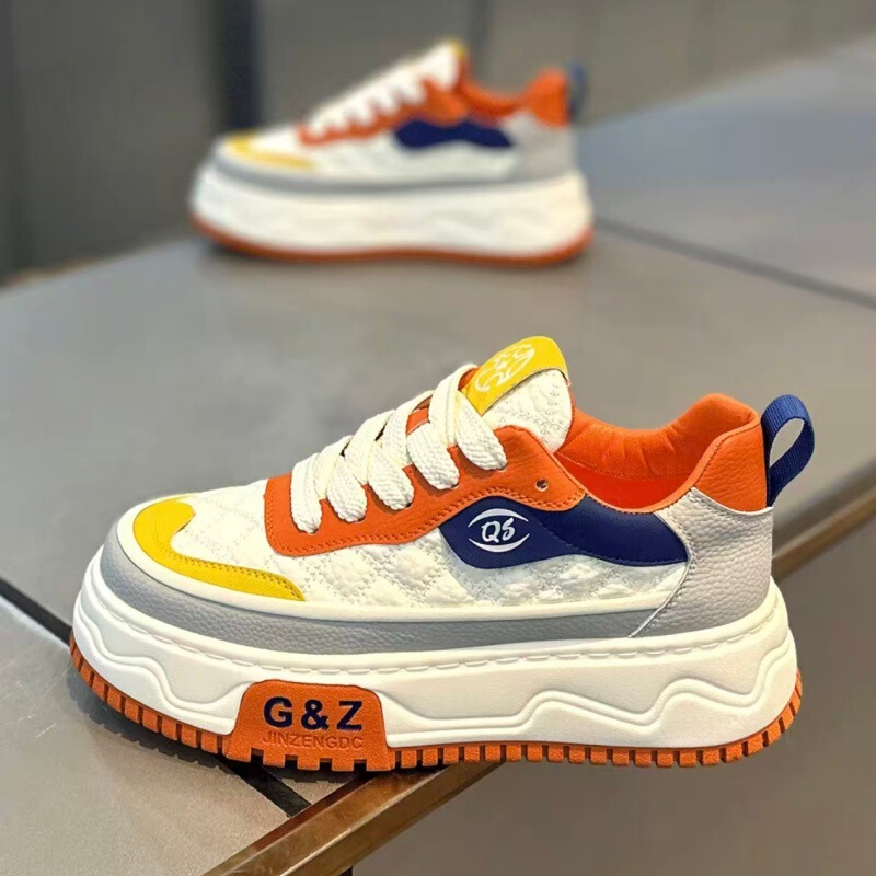Light Luxury Designer Style 2026 Spring Physical Store Quality Sports Sneakers with Leather Upper, Low-Top, Buckle, Thick Sole, Retro Men's Shoes Light Luxury Designer Style 2026 Spring Physical Store Quality Sports Sneakers with Leather Upper, Low-Top, Buckle, Thick Sole, Retro Men's Shoes