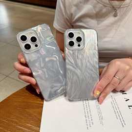 适用新款苹果17imd手机壳羽纱光面可彩绘iphone16防摔手机壳素材