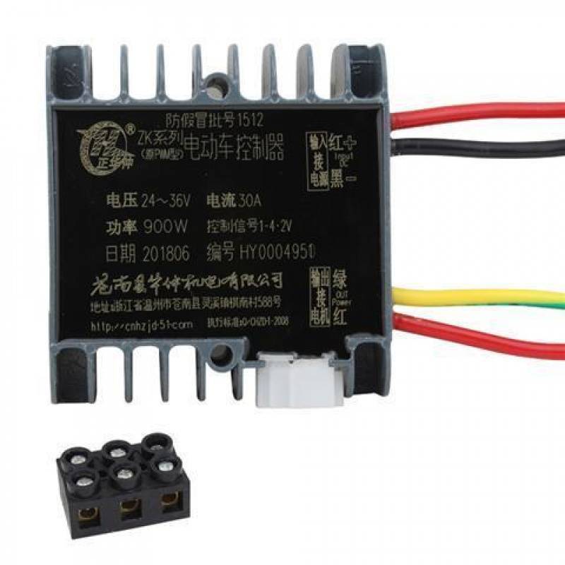 Electric Vehicle Controller, Universal - 24-36v-900w-controller